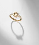 Stone and Strand 14kt gold ring with diamonds
