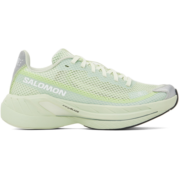 Photo: MM6 Maison Margiela Green Salomon Edition Spectur 2 Sneakers