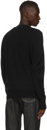 Acne Studios Black V-Neck Patch Cardigan