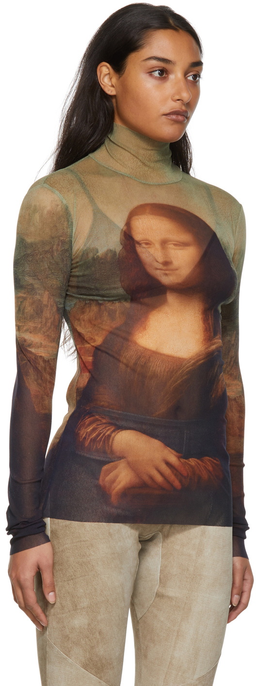 Jean Paul Gaultier Multicolor 'The Mona Lisa' Turtleneck Jean Paul