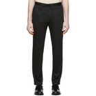 Boss Black Wool Pinstripe Trousers