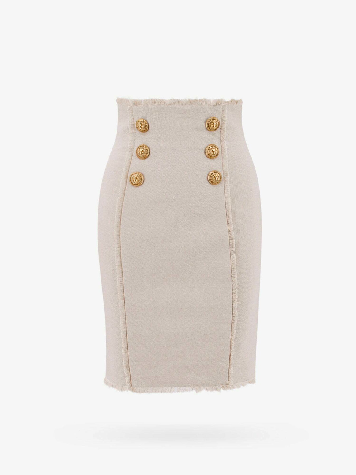 Balmain Skirt Beige Womens Balmain