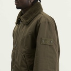 Stone Island Men's Ghost David-TC Garment Dyed Jacket in Military Green