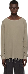 John Elliott Khaki Folsom Thermal T-shirt