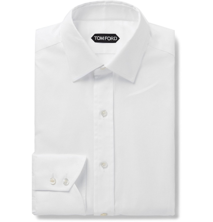 Photo: TOM FORD - Slim-Fit Cotton Oxford Shirt - White