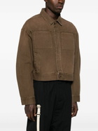 ENTIRE STUDIOS Brown Cotton Denim Jacket
