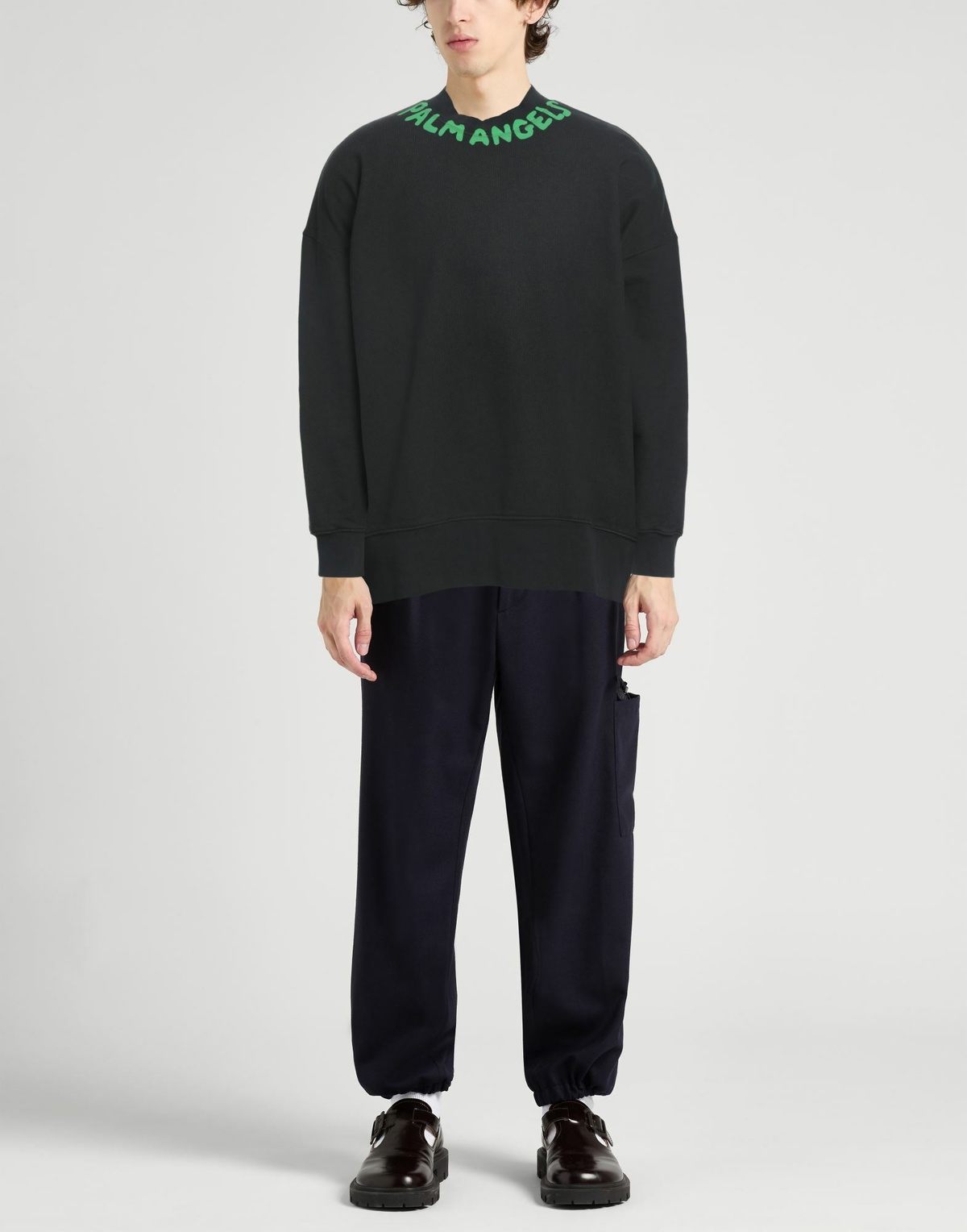 Palm Angels Mens Sweatshirt in Black