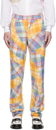 Comme des Garçons Homme Plus Multicolor Tartan Trousers