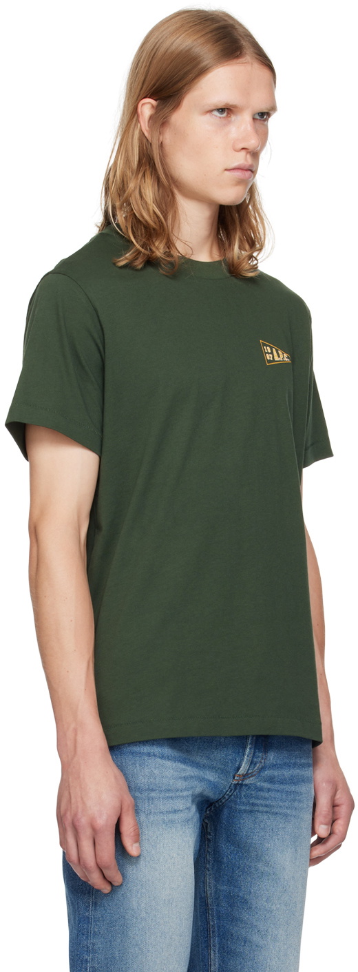 A.P.C. Green Logo-Printed T-Shirt A.P.C.
