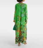 Camilla Printed silk kaftan