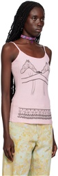 Anna Sui SSENSE Exclusive Pink Tank Top
