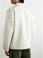 Aspesi - Padded Cotton-Blend Field Jacket - White