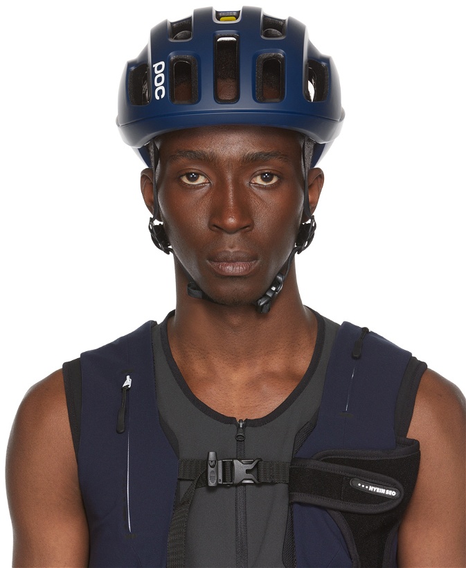 Photo: POC Navy & White Ventral Air Mips Cycling Helmet