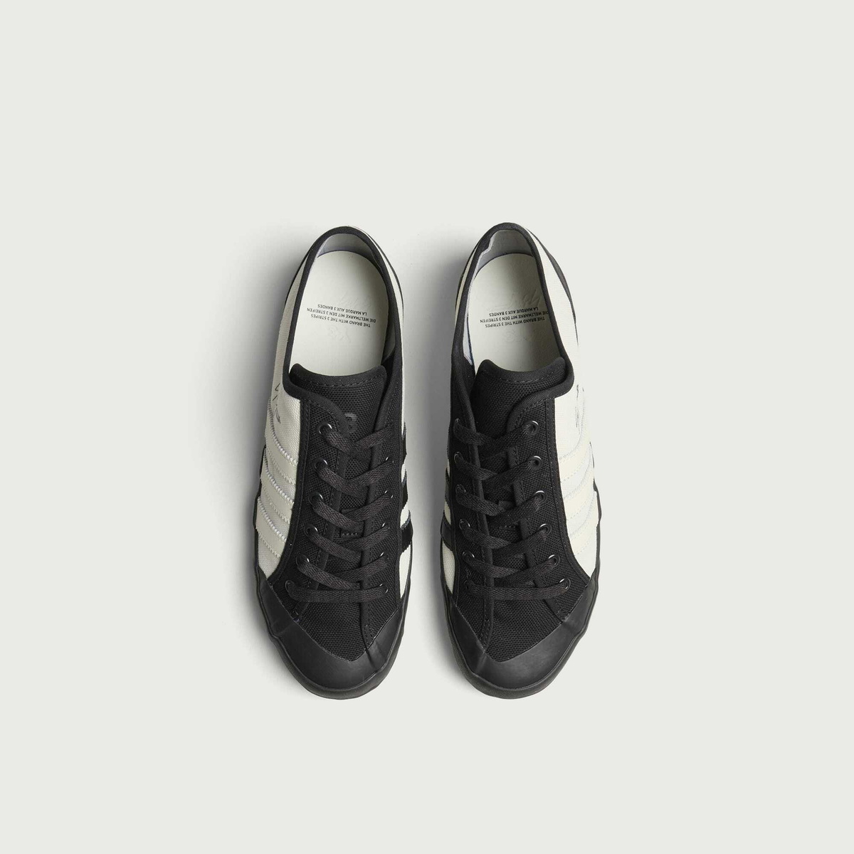 Y-3 Nisi Lo Sneaker in Owhite/Owhite/Black