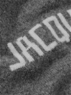 Jacquemus - Logo-Intarsia Alpaca-Blend Sweater - Gray