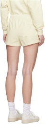 Sporty & Rich Off-White Crown Shorts