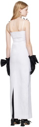 Shushu/Tong White Corset Maxi Dress