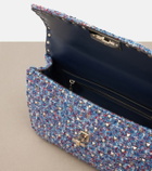 Valentino Garavani Rockstud Spike Medium tweed top-handle bag