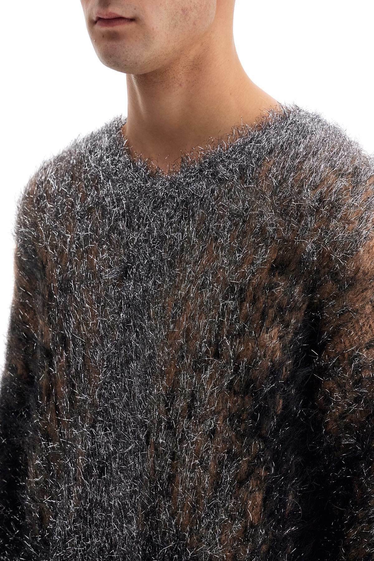 Y PROJECT oversized gradient sweater Silver