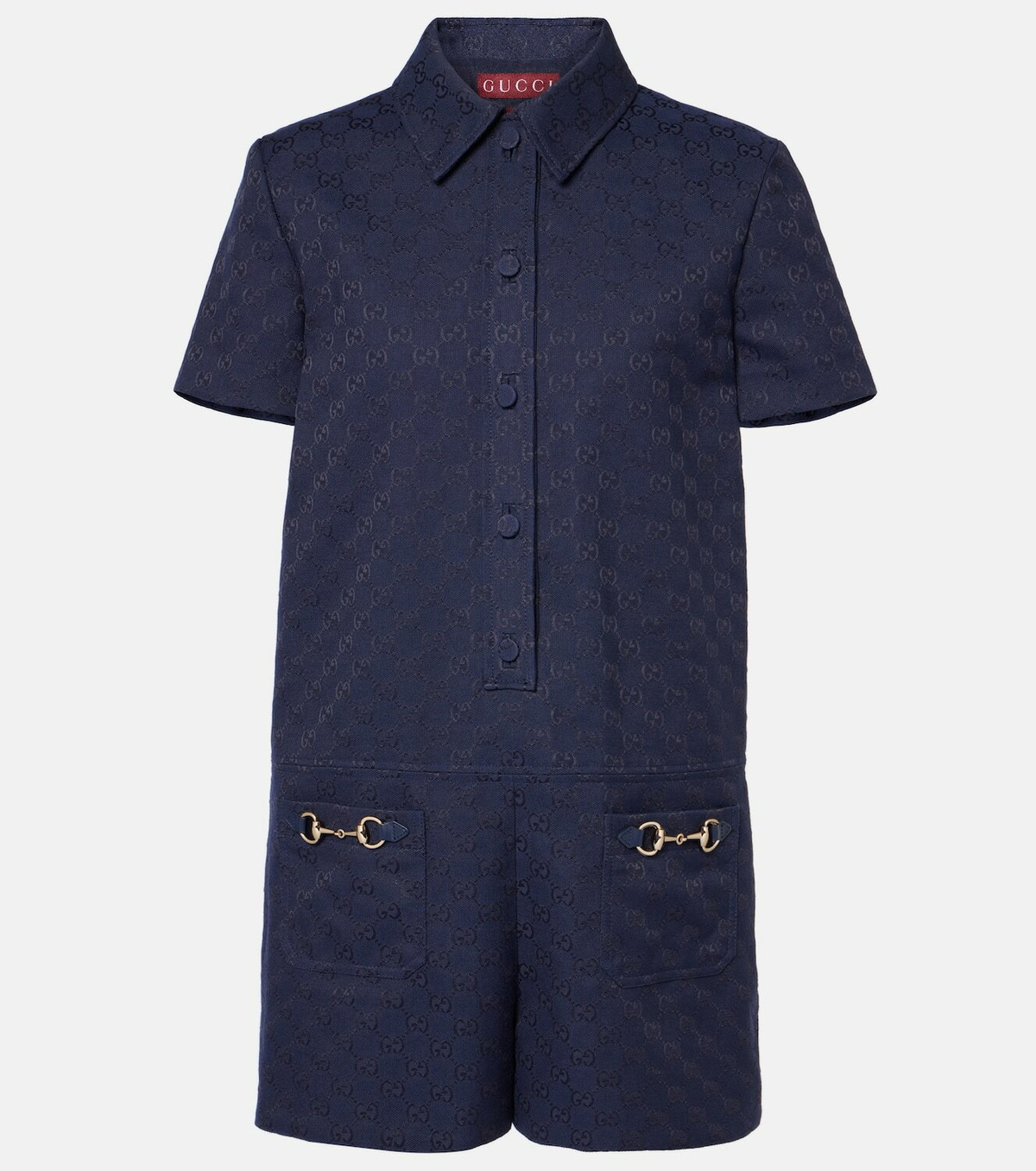 Gucci Horsebit GG Canvas romper