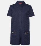 Gucci Horsebit GG Canvas romper