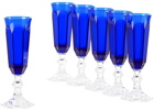 Mario Luca Giusti Blue Dolce Vita Flute Set, 6 pcs