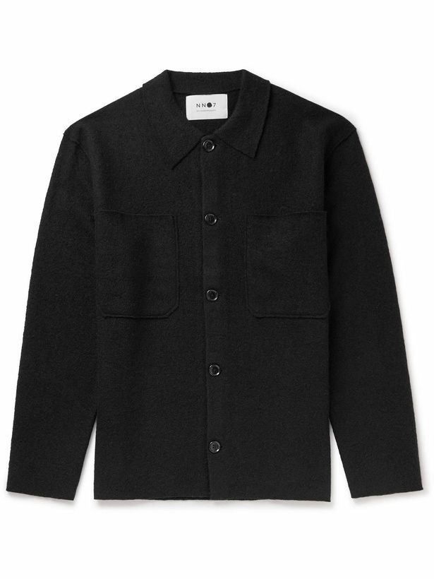 Photo: NN07 - Jonas 6398 Merino Wool Overshirt - Black