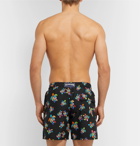 Vilebrequin - Moorea Mid-Length Printed Swim Shorts - Black