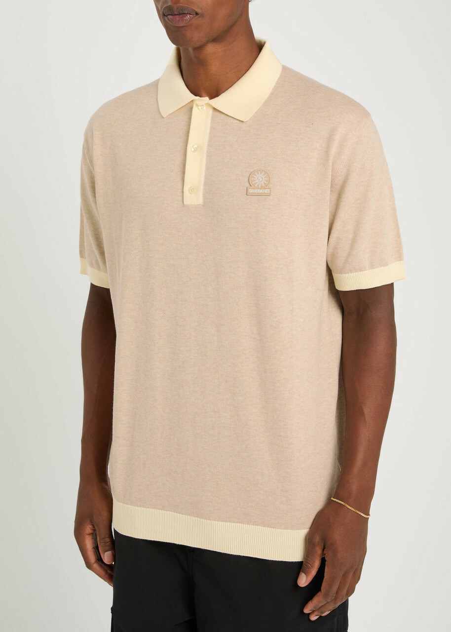 Sandbanks Logo-appliquéd Cotton Polo Shirt Grey