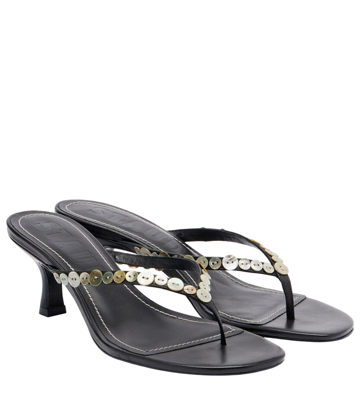 Photo: Staud Freja leather thong sandals