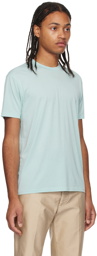 TOM FORD Blue Embroidered T-Shirt