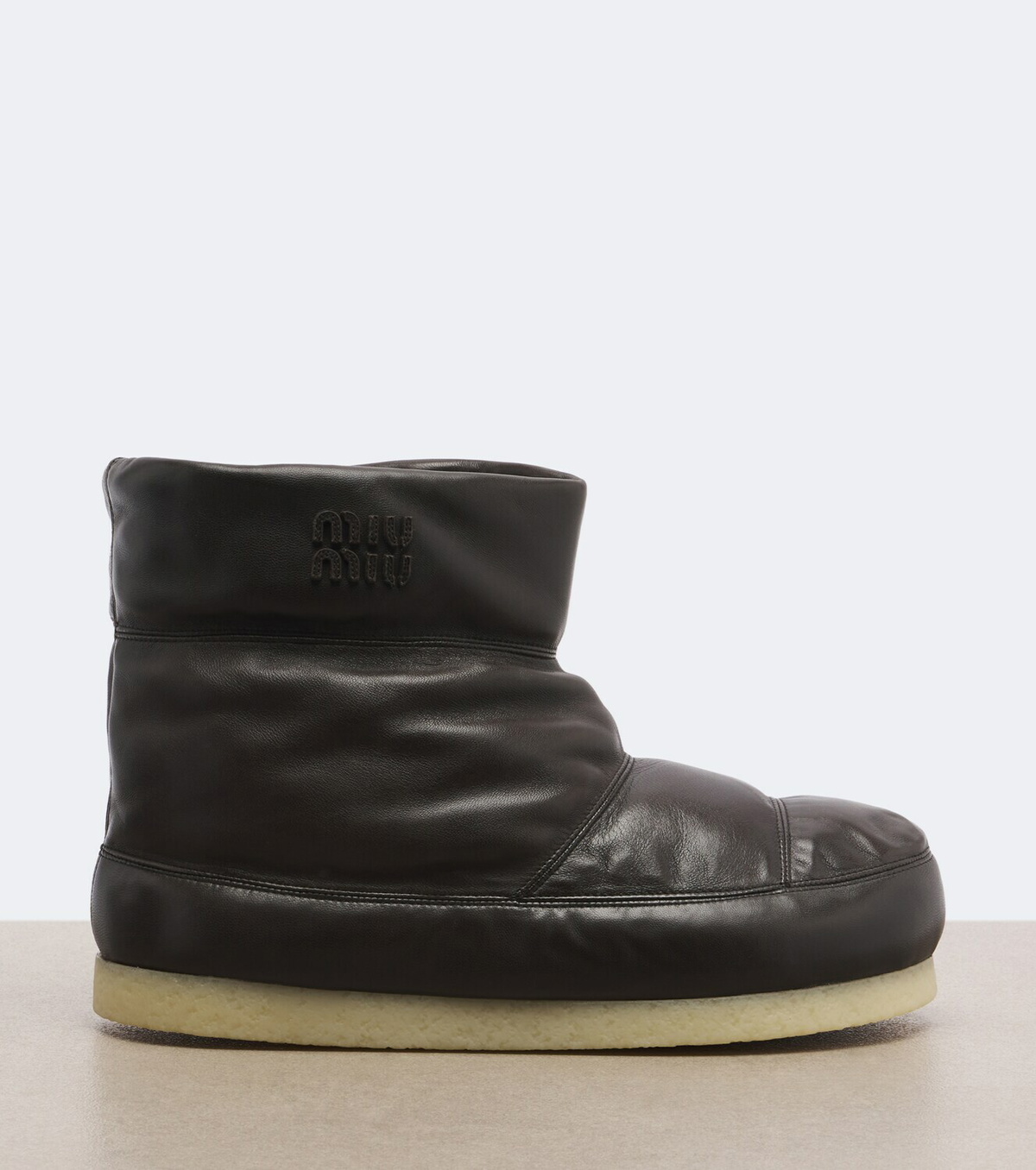 Miu Miu Padded leather ankle boots