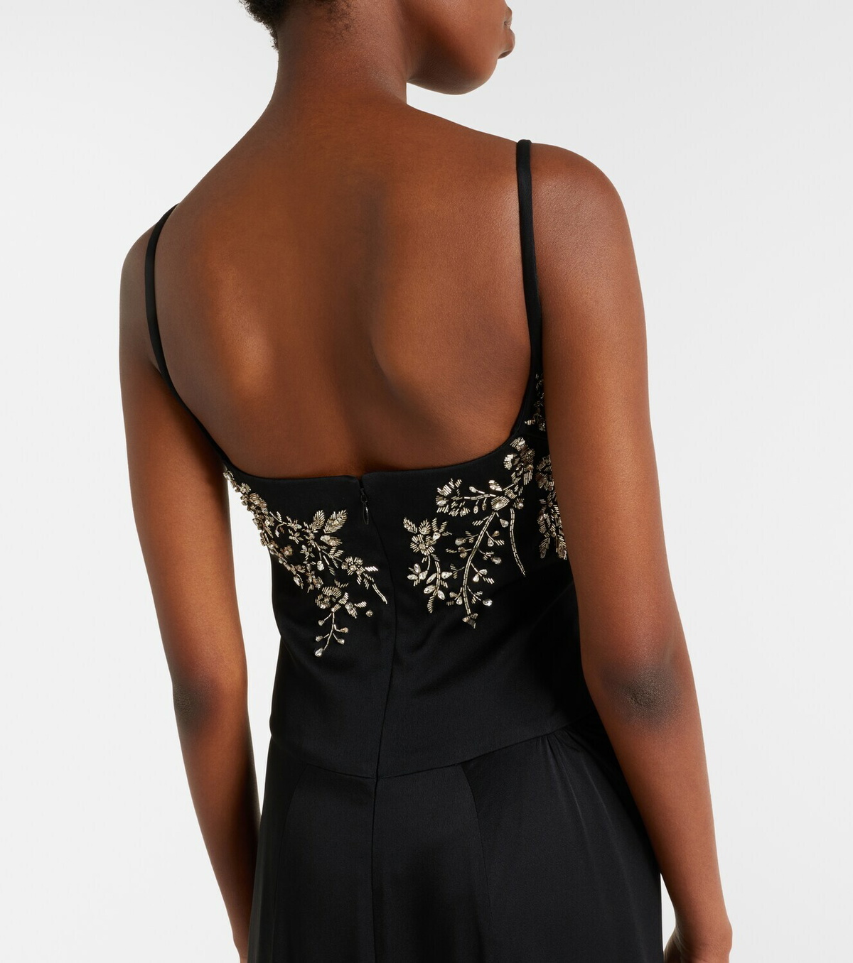 McQueen Draped embellished gown