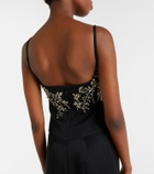 McQueen Draped embellished gown