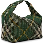 Burberry Green Medium Peg Duffle Bag
