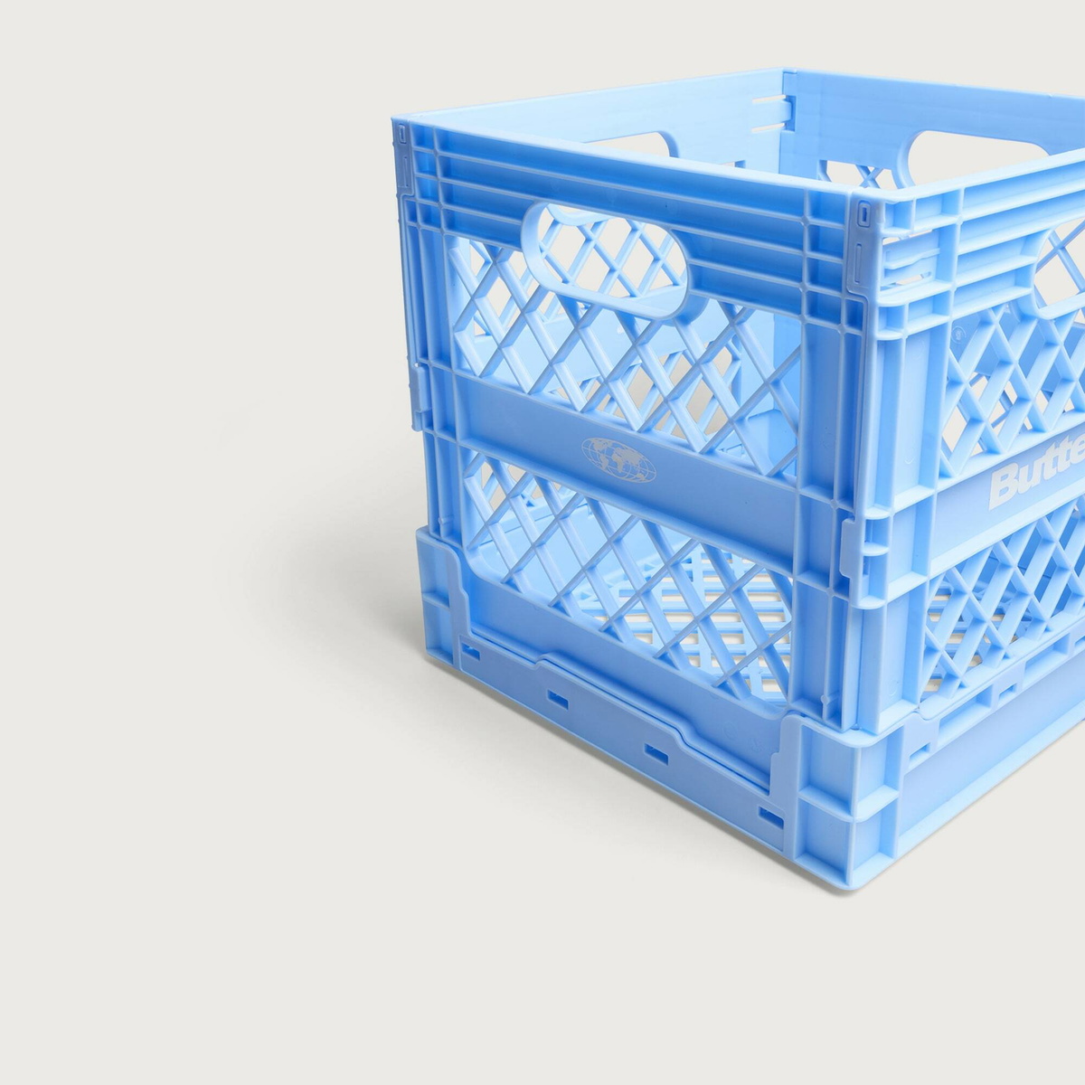 Butter Goods Men's Collapsable Record Crate in Sky Blue