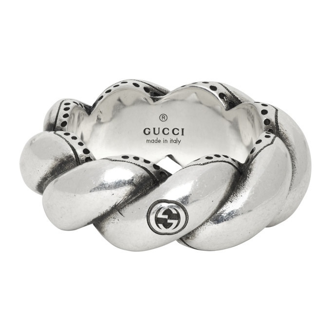 Photo: Gucci Silver Twisted Garden Ring