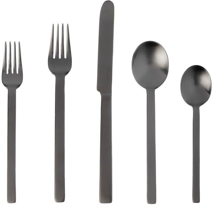 Photo: Mepra Black Stile Cutlery Set, 5 pcs