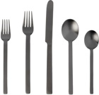 Mepra Black Stile Cutlery Set, 5 pcs