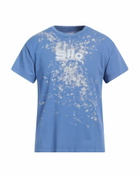 Erl Mens T-shirt Pastel in Blue