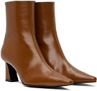 Reike Nen Brown Slim Lined Ankle Boots