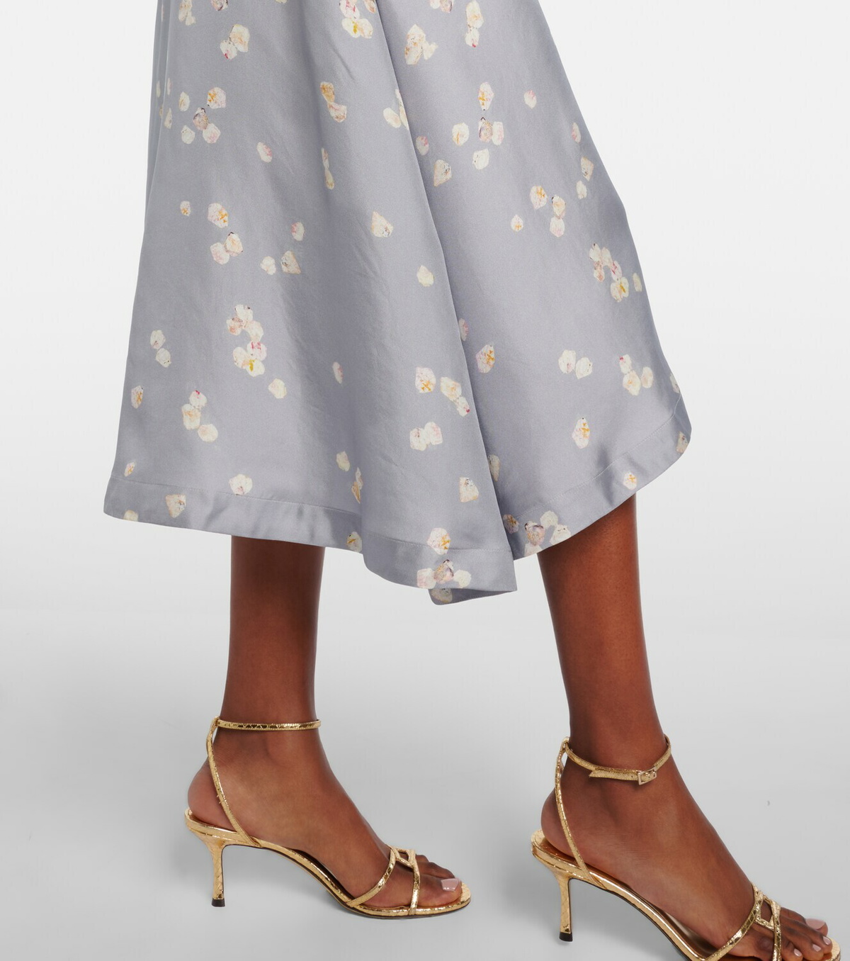 Altuzarra Kirsty floral draped silk midi dress