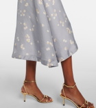 Altuzarra Kirsty floral draped silk midi dress