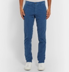 Incotex - Blue Slim-Fit Stretch Cotton-Corduroy Trousers - Blue