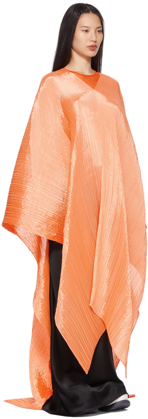 Pleats Please Issey Miyake Orange Bouquet Colors Madame T Scarf
