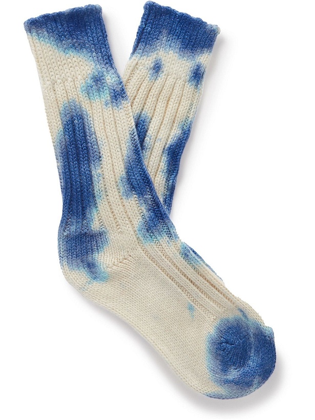 Photo: The Elder Statesman - Hot Yosemite Tie-Dyed Cashmere Socks
