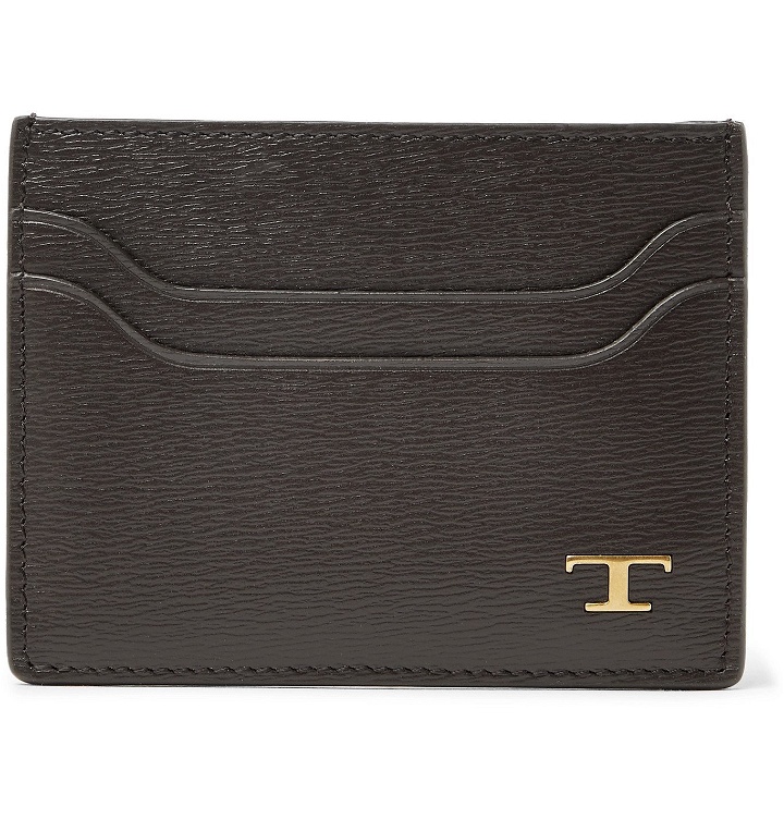 Photo: Tod's - Textured-Leather Cardholder - Brown