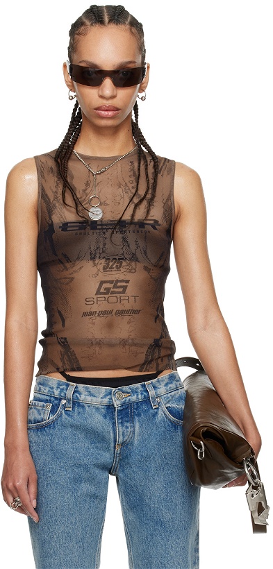 Photo: Jean Paul Gaultier Brown Shayne Oliver Edition 'GS Sport' Tank Top