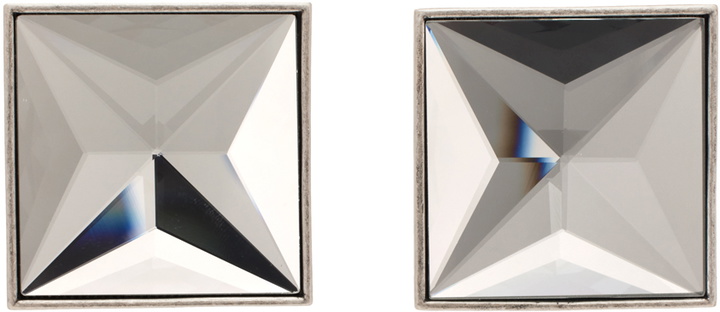 Photo: AREA Silver Pyramid Earrings