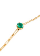 Yvonne Leon Solitaire Emerald 18kt Gold Bracelet - Green - One Size